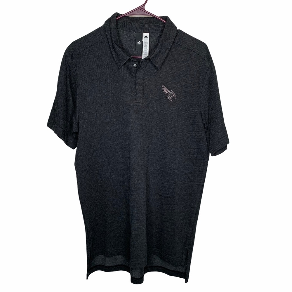 Adidas men’s woven polo Charlotte Hornets shirt L
